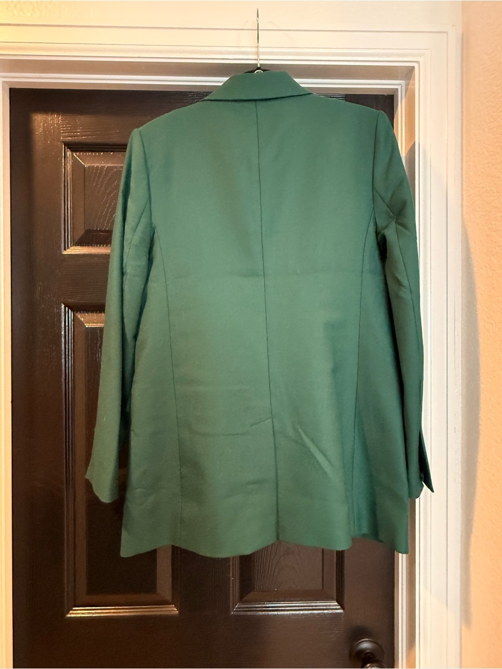 NWT LIDO SCULPTED ITALIAN WOOL BLAZER | GREEN | SIZE 10 - Picture 4 of 6